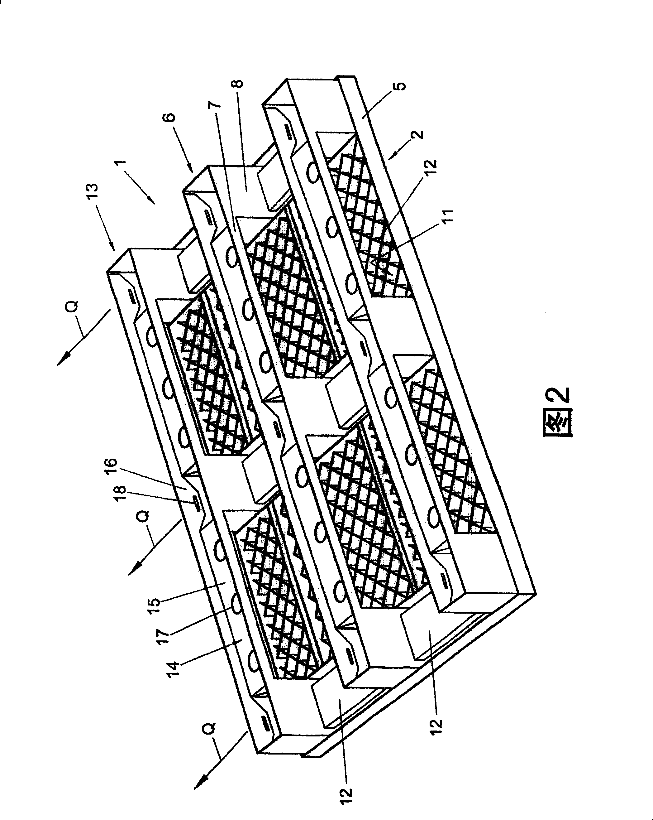 Pallets and assembly comprising the same