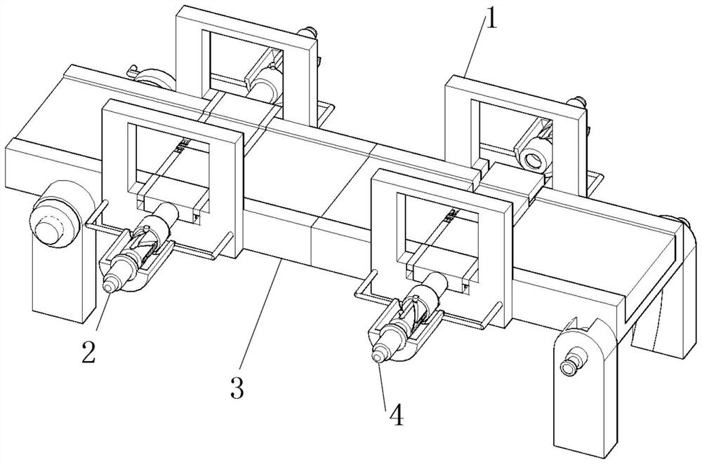 A sphalerite ore detection push material transmission mechanism