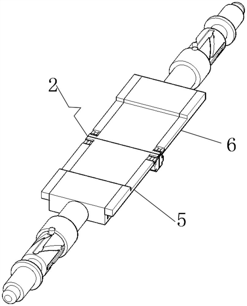 A sphalerite ore detection push material transmission mechanism