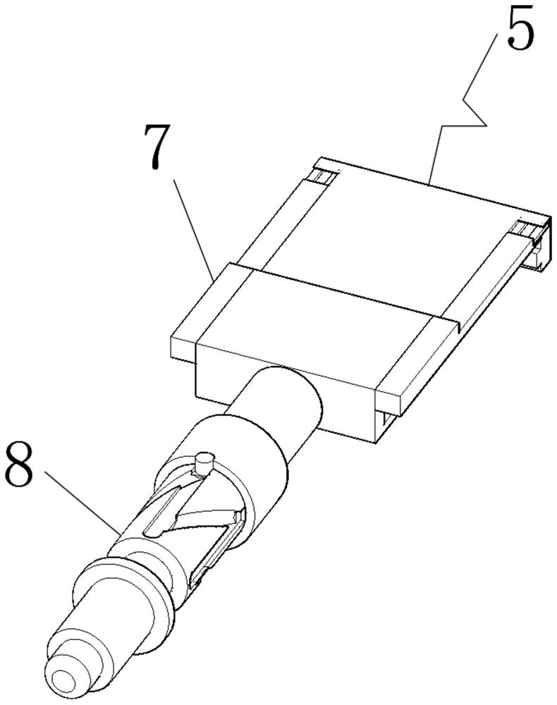 A sphalerite ore detection push material transmission mechanism