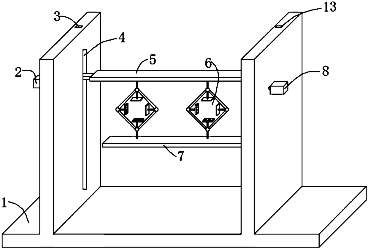 Placement rack in ultrasonic cleaning pond