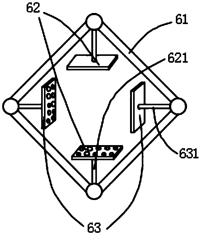 Placement rack in ultrasonic cleaning pond