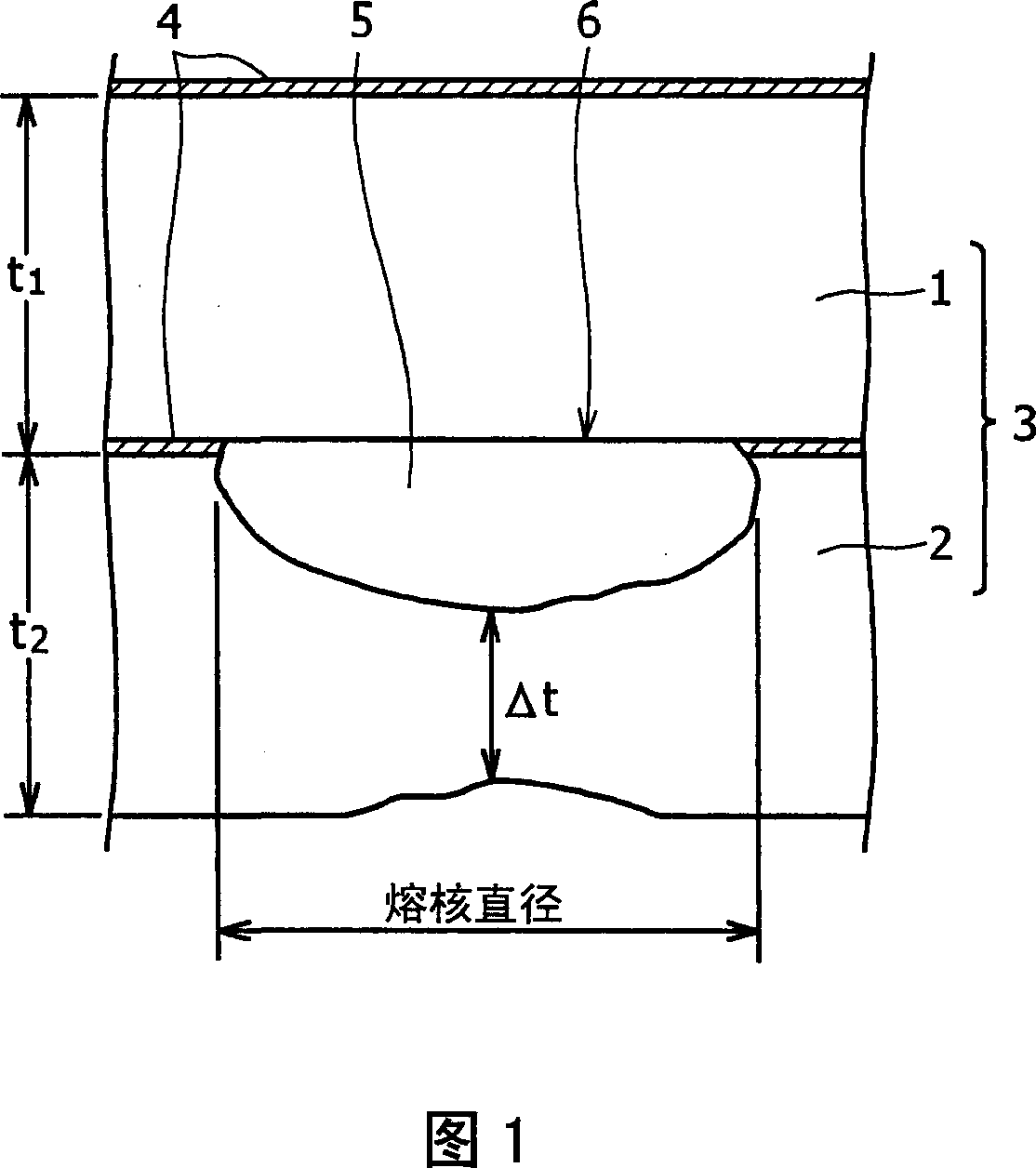 Joined body of different materials of steel material and aluminum material and method for joining the same
