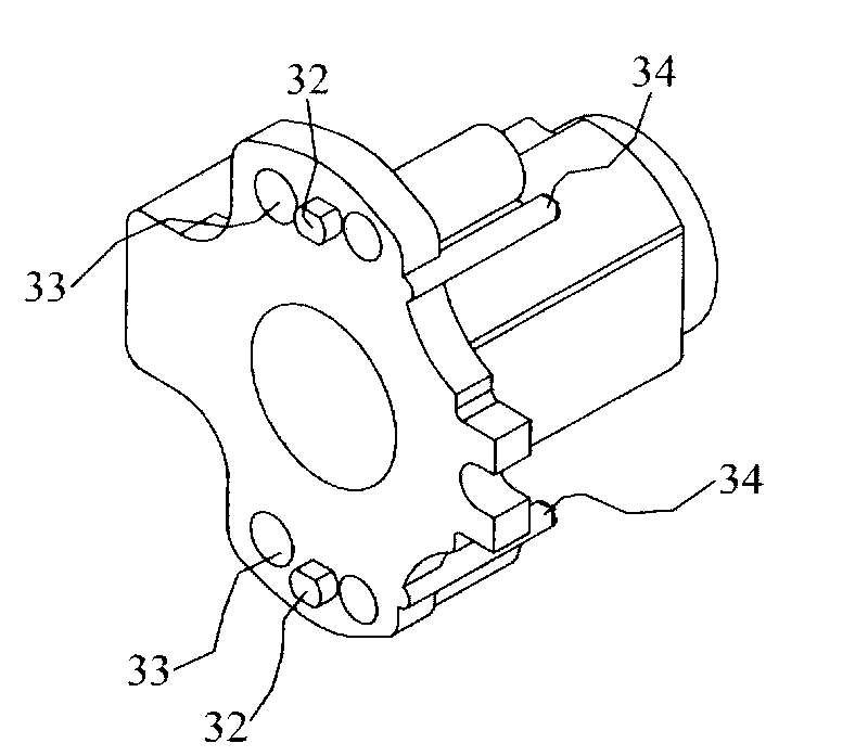 Rotating shaft structure with lock seat