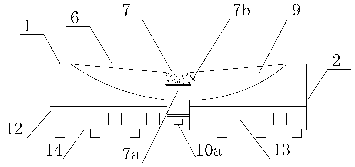 A composite multifunctional box bottom structure