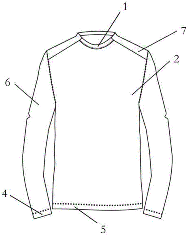 Single-layer, sewing-edge-free, double-side-wearable and knitted garment and machining method thereof