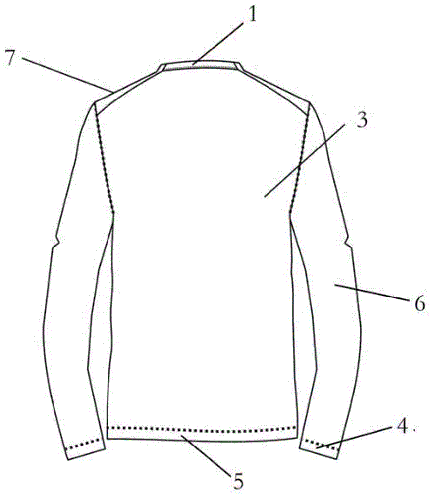 Single-layer, sewing-edge-free, double-side-wearable and knitted garment and machining method thereof
