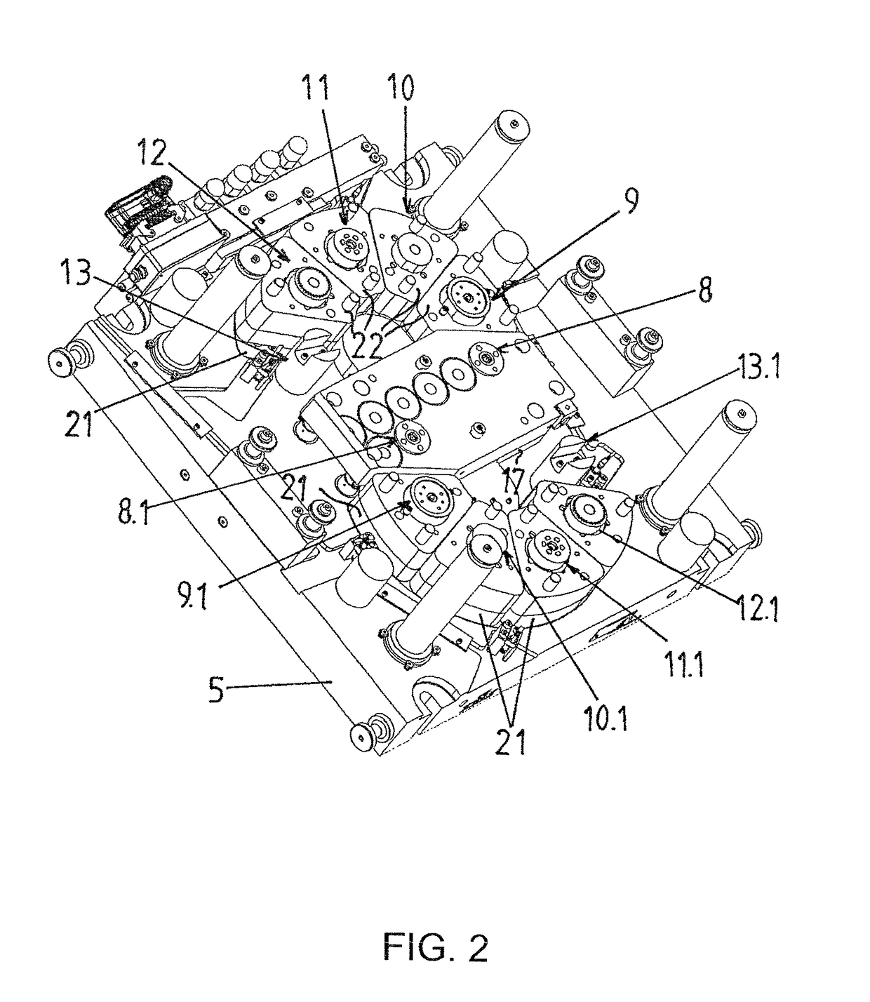 Device and method for transferring workpieces into and out of a tool