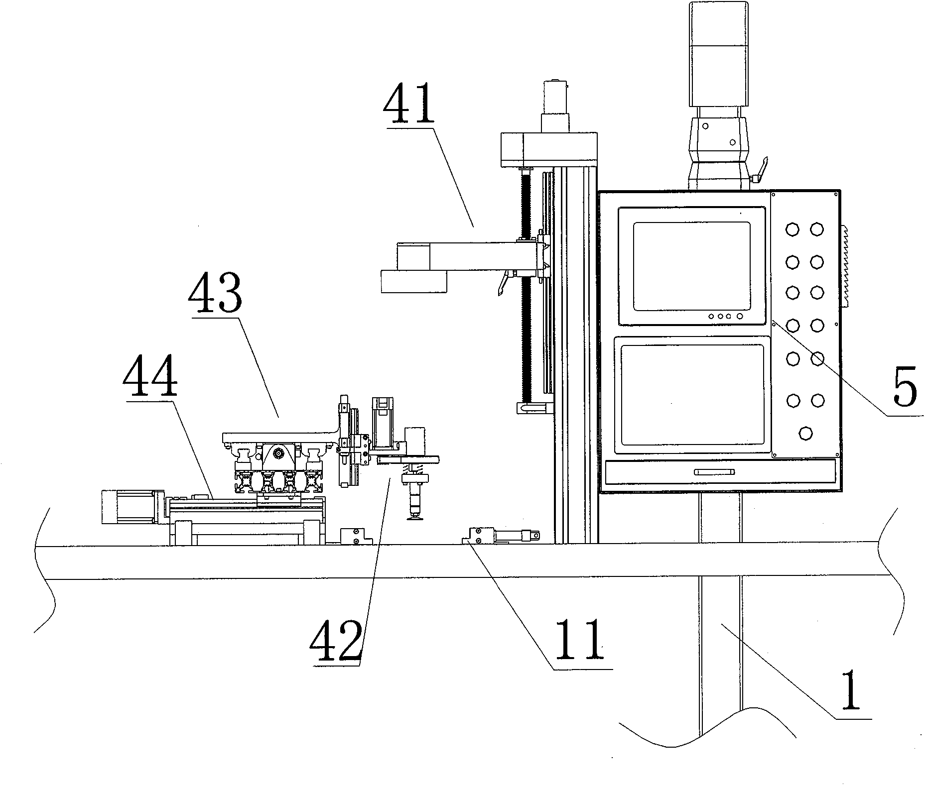 Automatic paper box positioning and processing method and device for implementing same