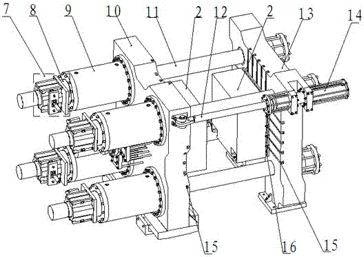 A twin-platen squeeze casting machine for light metal