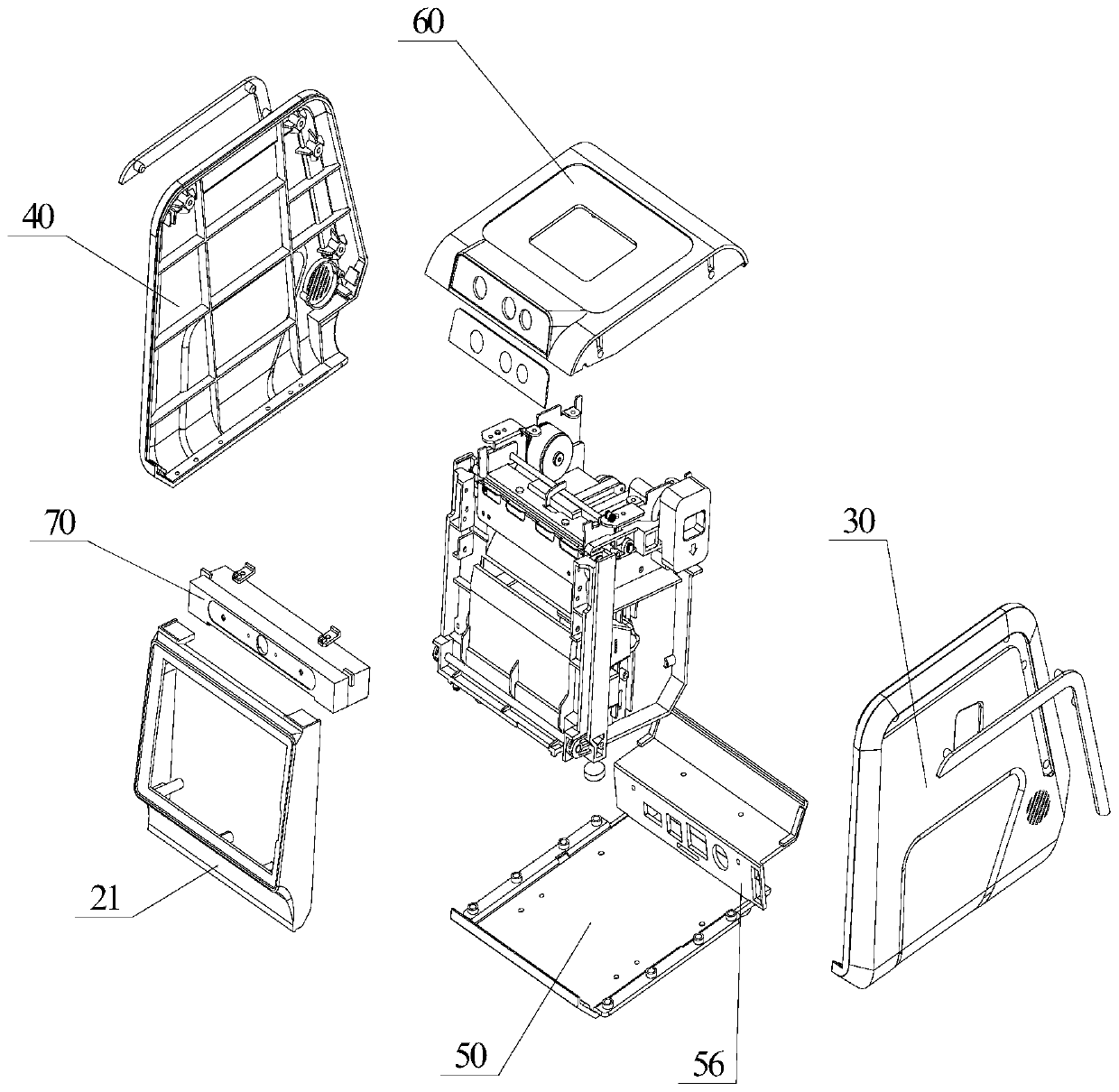 AI medical treatment integrated machine with real name authentication function