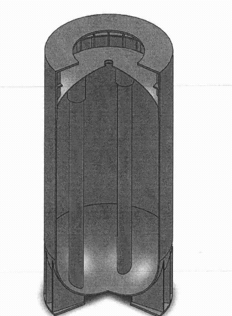 Dry vertical shaft storage system for spent fuel of nuclear power station and storage method thereof