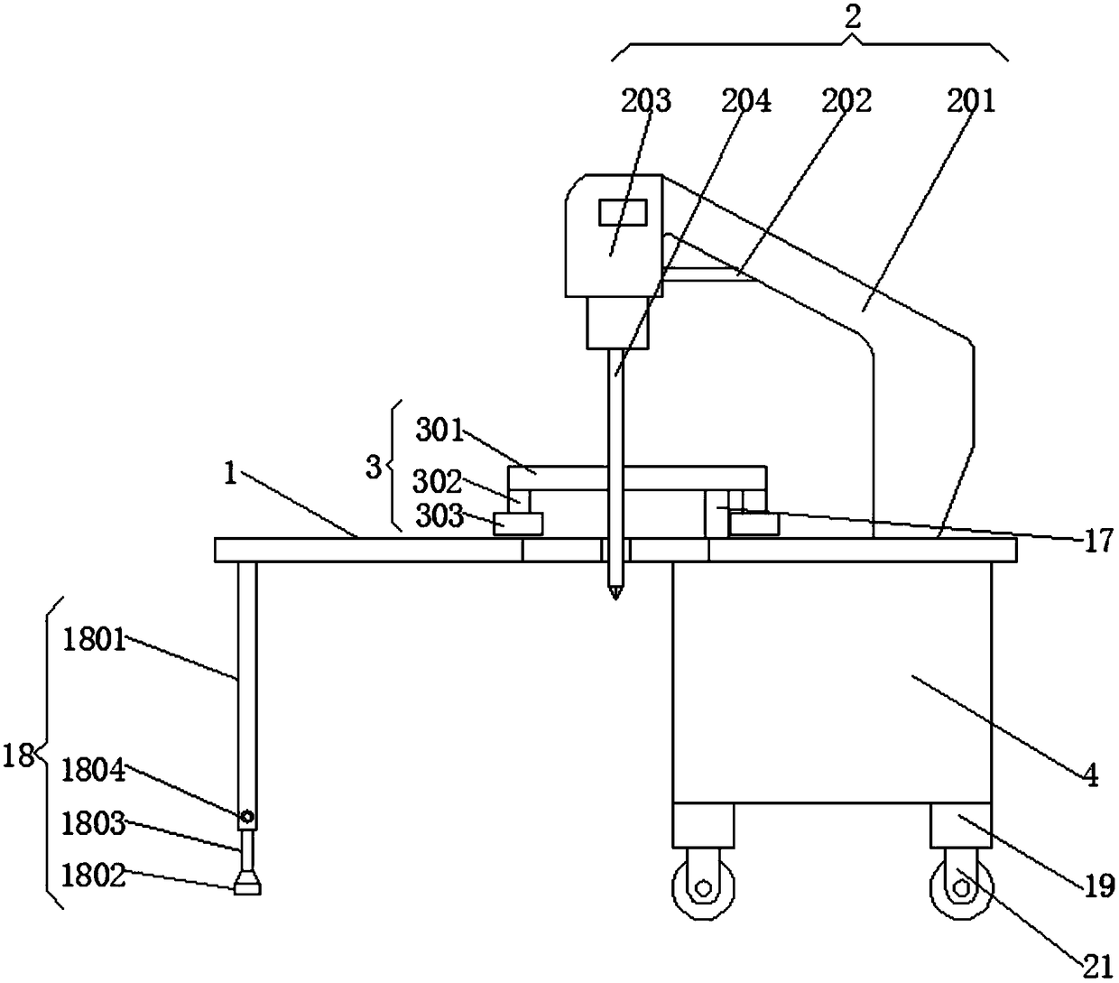 Cutting fixing device for textile manufacturing