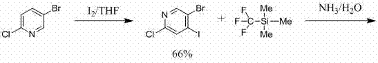 Method for preparing 6-chlorine-4-trifluoromethyl-3-cyanopyridine