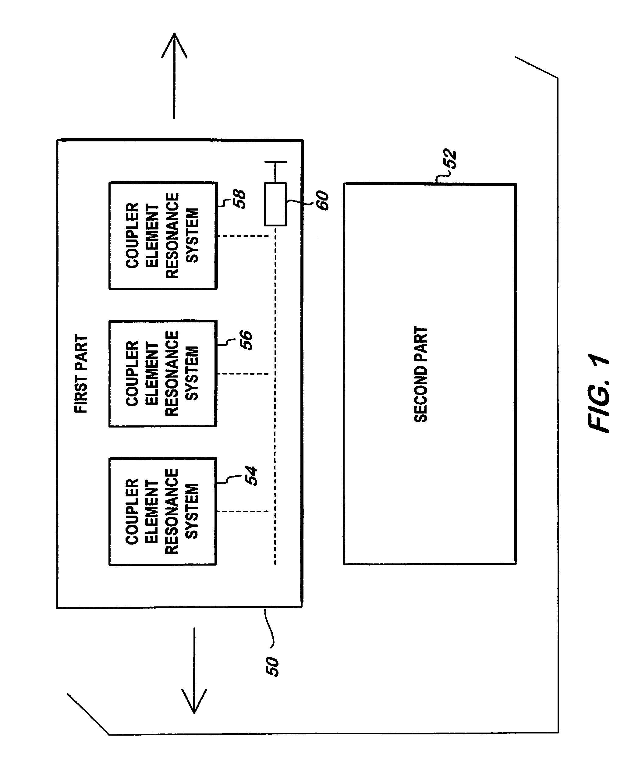 Device for non-contact transmission of electrical signals and/or energy