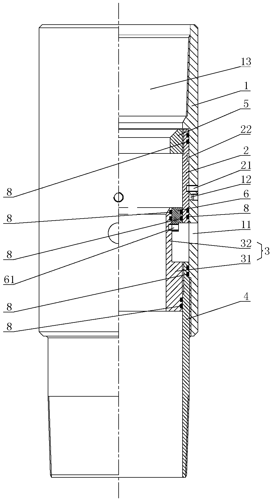 Grading cement pouring device