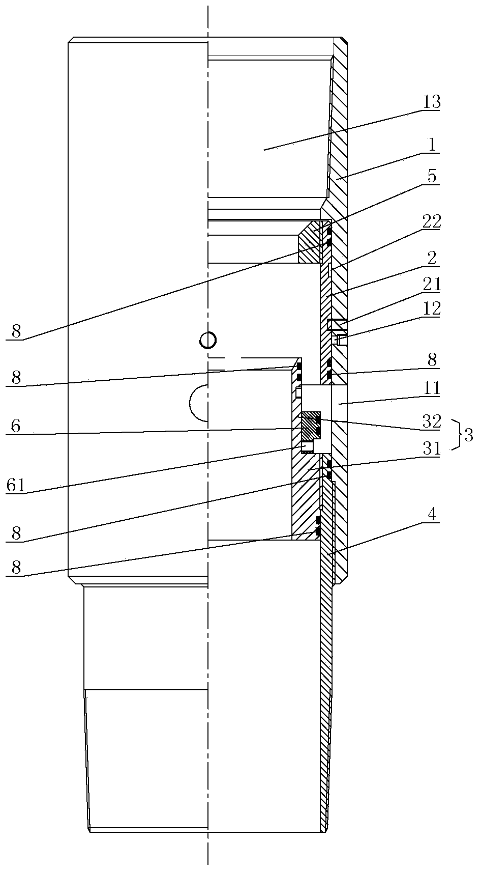 Grading cement pouring device