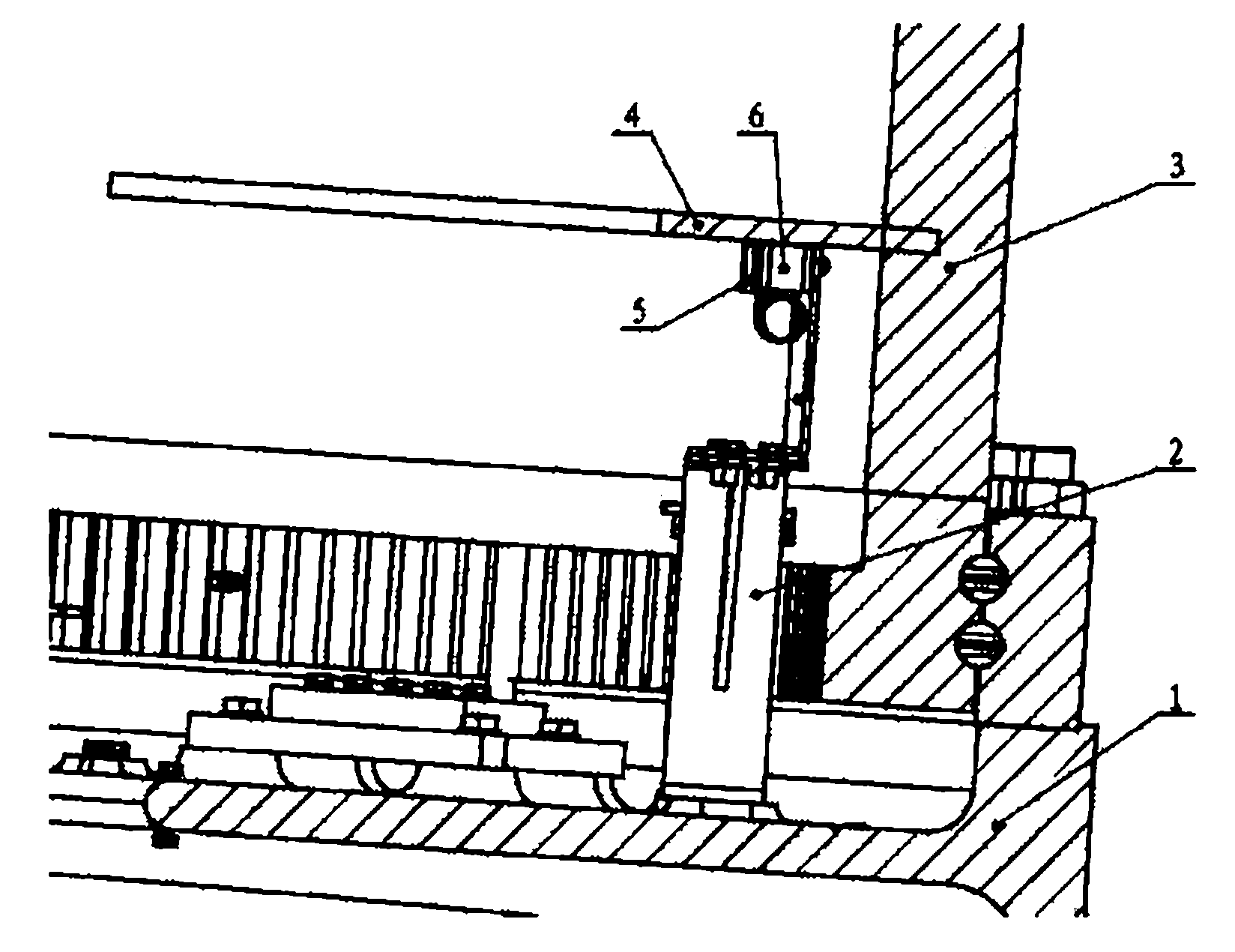 Lightening protection device for wind generating set blade