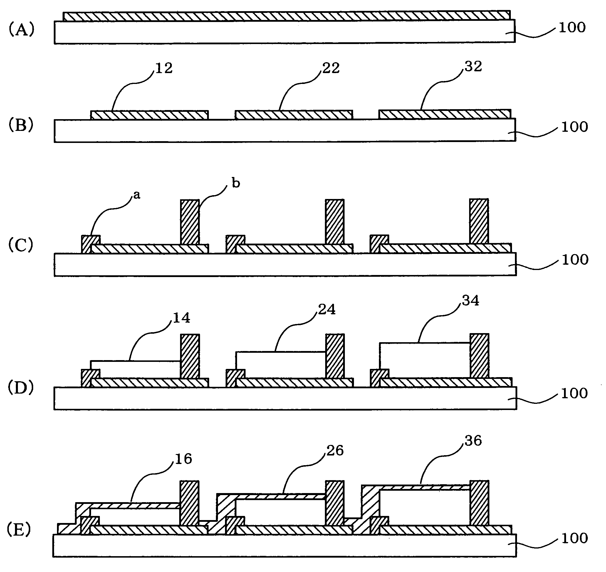 Organic EL emission devices connected in series