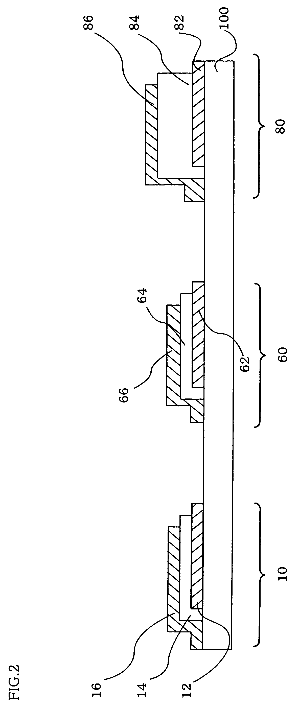 Organic EL emission devices connected in series