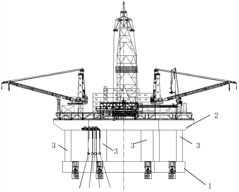 Annular lower floating body semi-submersible platform