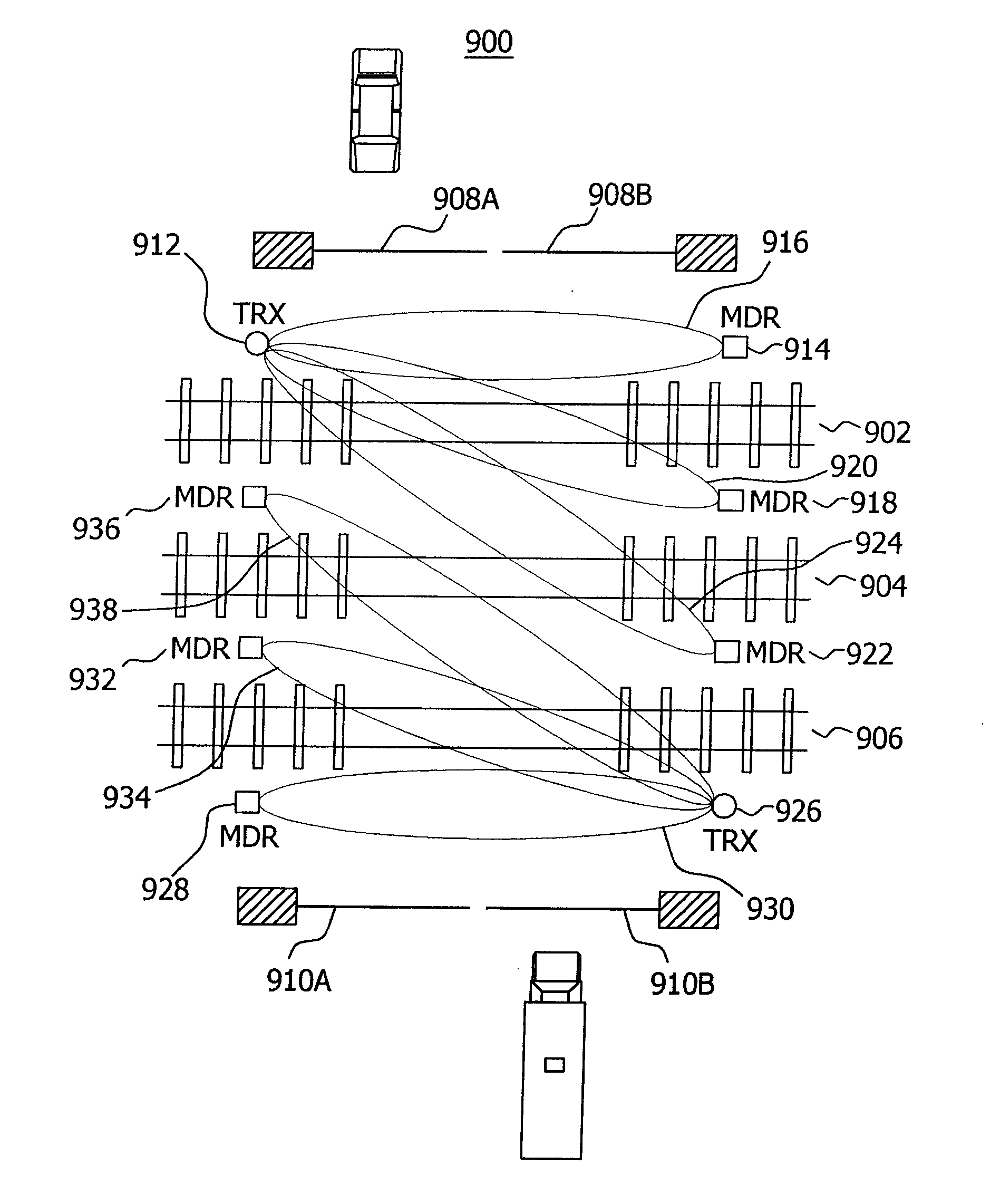 Microwave detection system and method for detecting intrusion to an off-limits zone