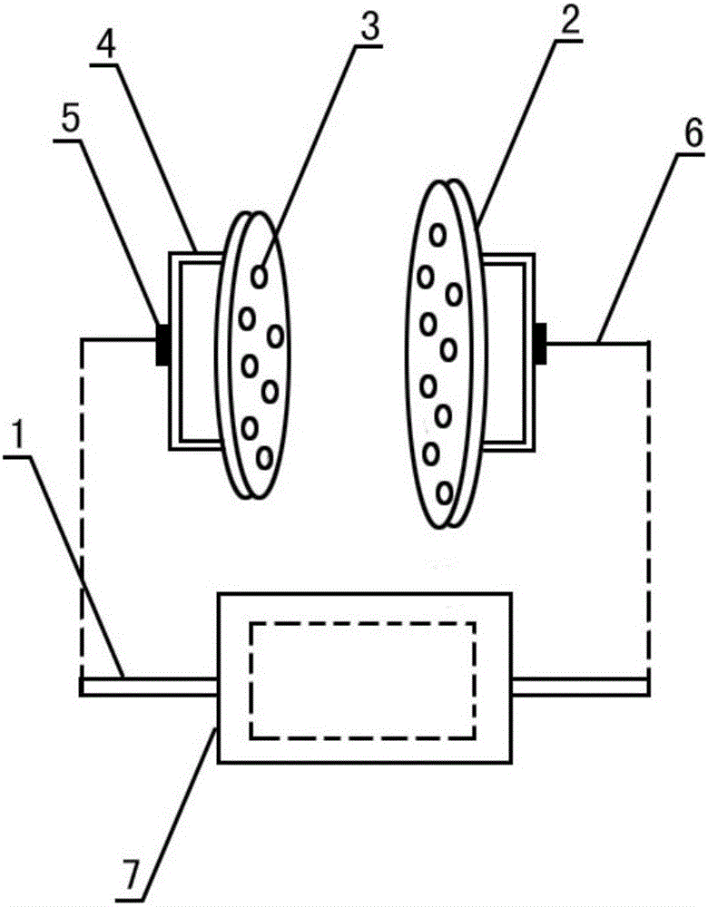 Finger pasting type industrial material bag separating device