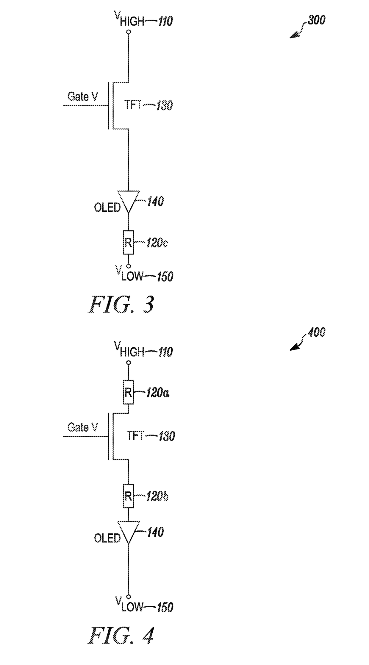 Electrical device to mask systematic luminance variation