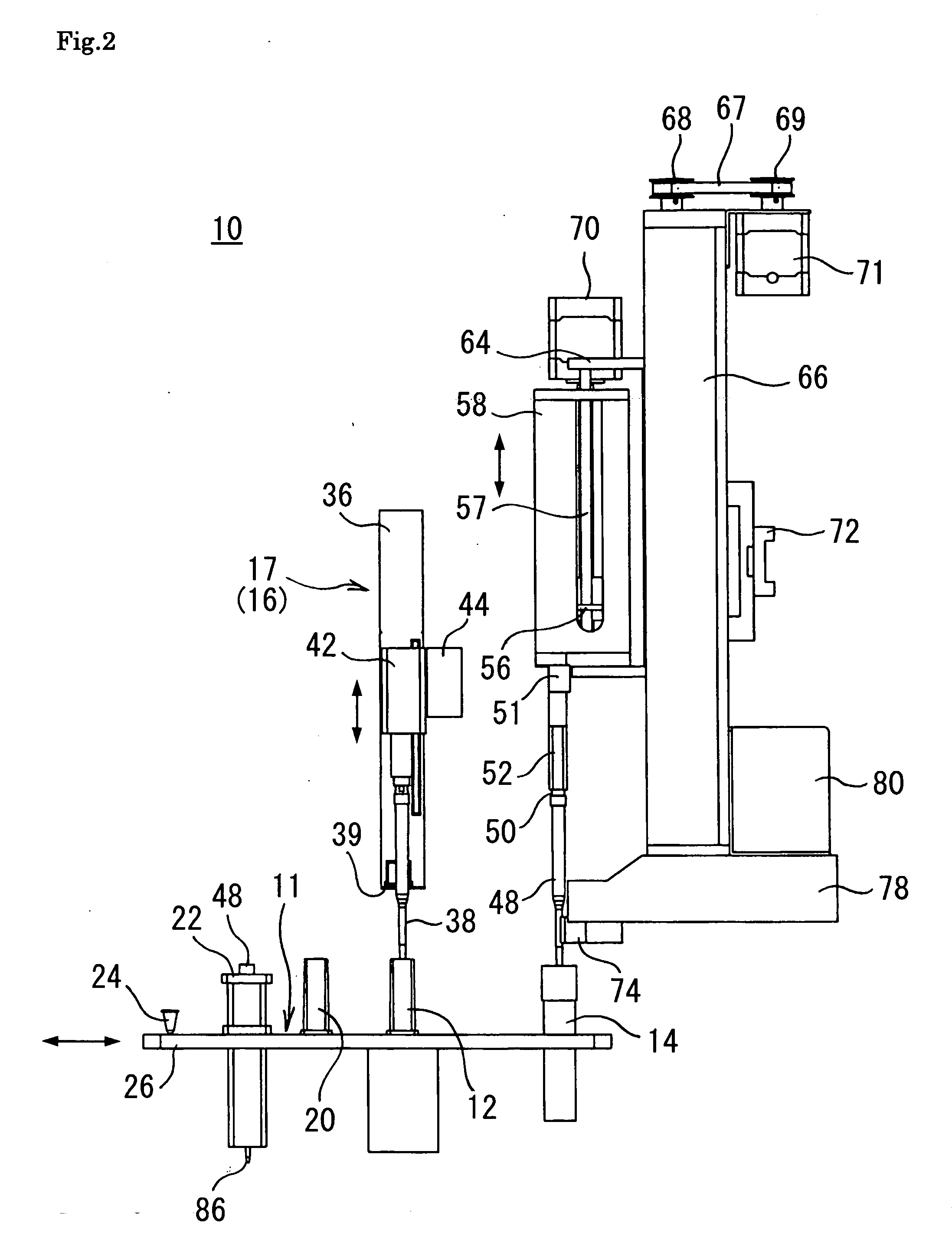 Magnetic particle parallel processing apparatus permitting repeated use of container and method of magnetic particle parallel processing permitting repeated use of container