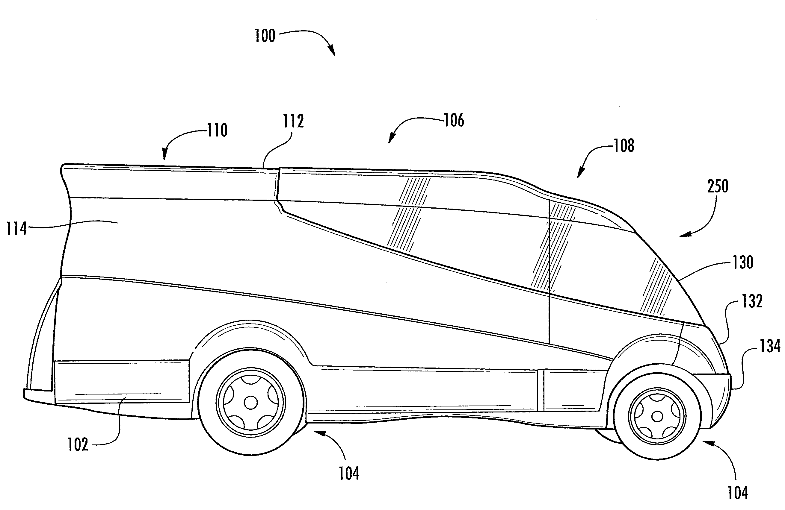 Composite ground cargo vehicle