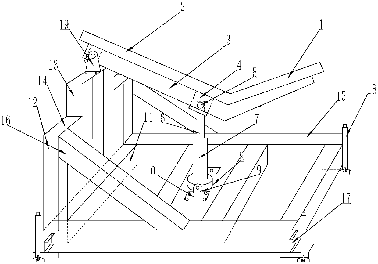 Operation method of steel pipe hydraulic-type lifting blanking device