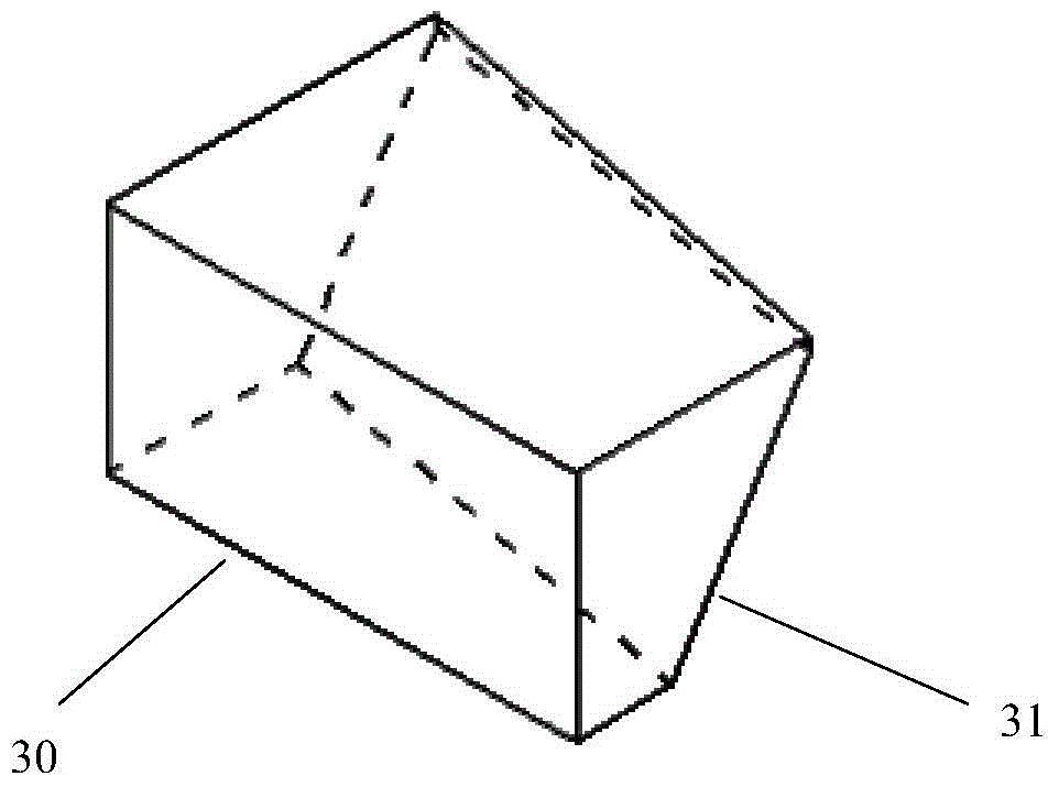 One-way self-locking shear force connector for stacked beams