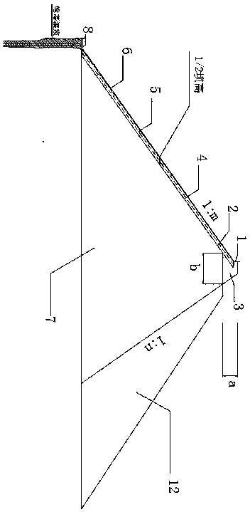 Structural design and construction method of a composite face sand and gravel dam