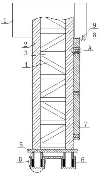 Steel structure plant maintenance plate reinforcing structure and using method thereof