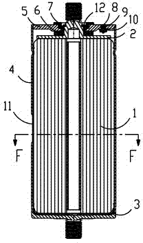 Cylindrical high-capacity supercapacitor monomer structure