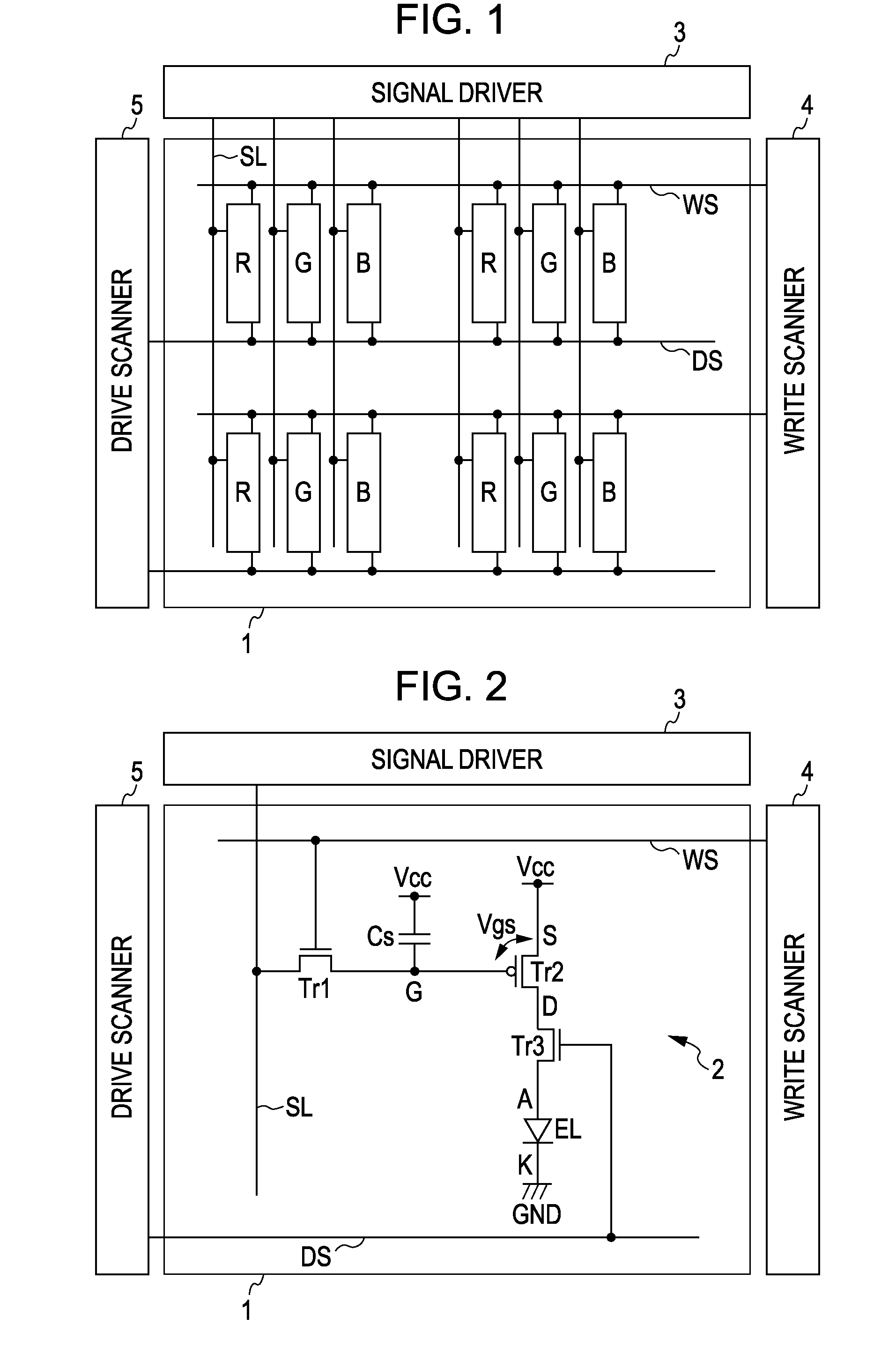Active matrix display apparatus and electronic apparatus