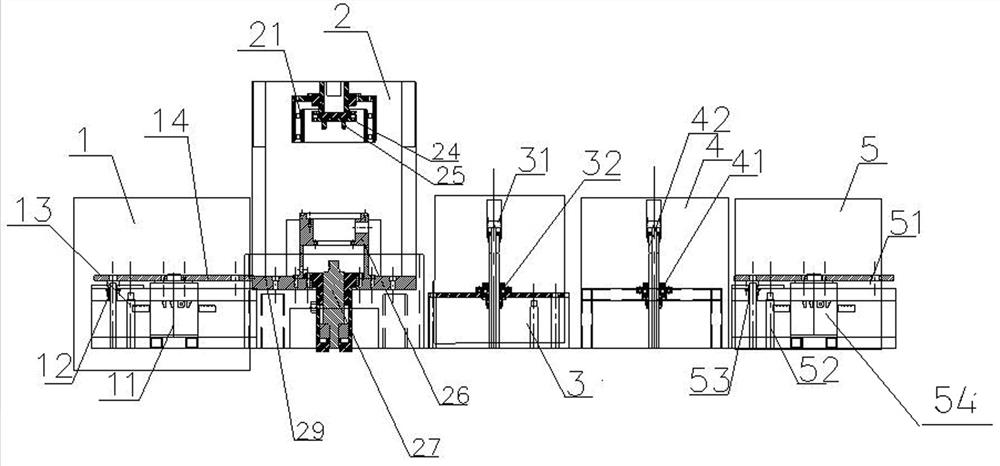 Automatic pressure quenching production system for steel rings