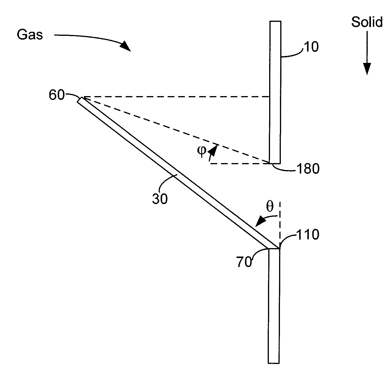 Conically shaped screenless internals for radial flow reactors
