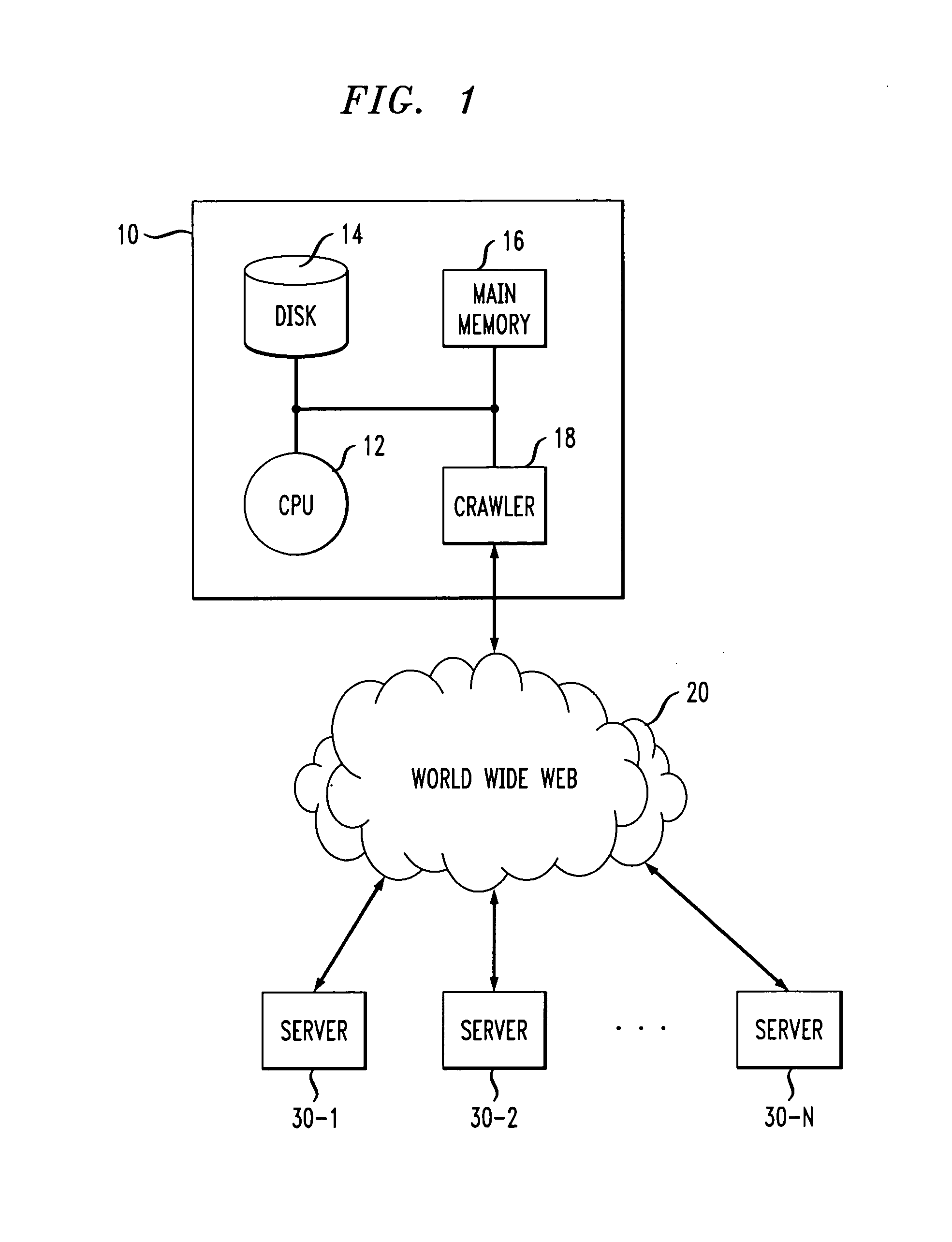 Methods and apparatus for intelligent crawling on the world wide web