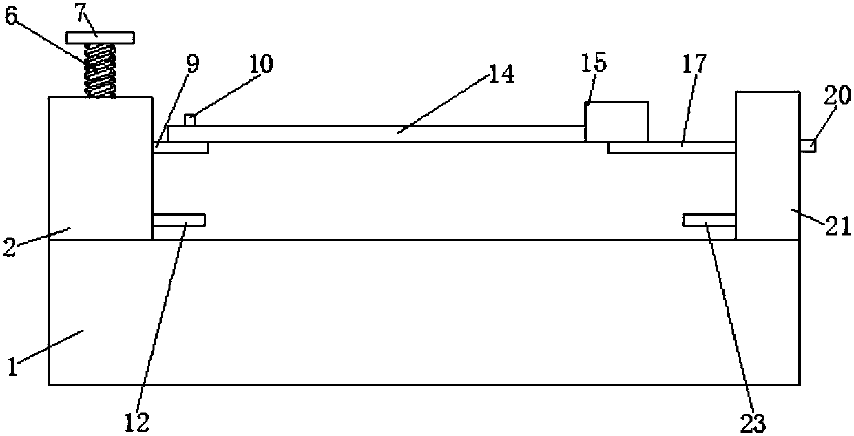 Clamping device capable of achieving clamping conveniently for polytetrafluoroethylene tube processing