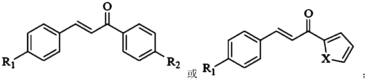 Synthesis method of gatifloxacin-chalcone conjugate slow release agent