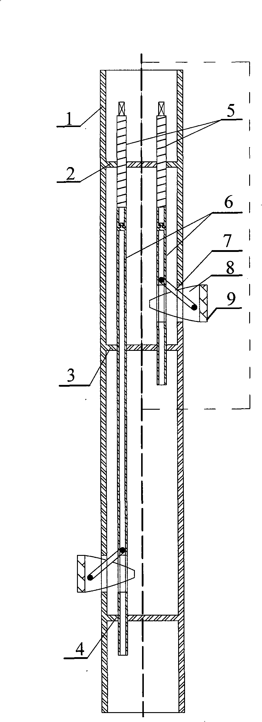 Ice surface rapid mounting and dismounting casing tube type immobilizing foundation