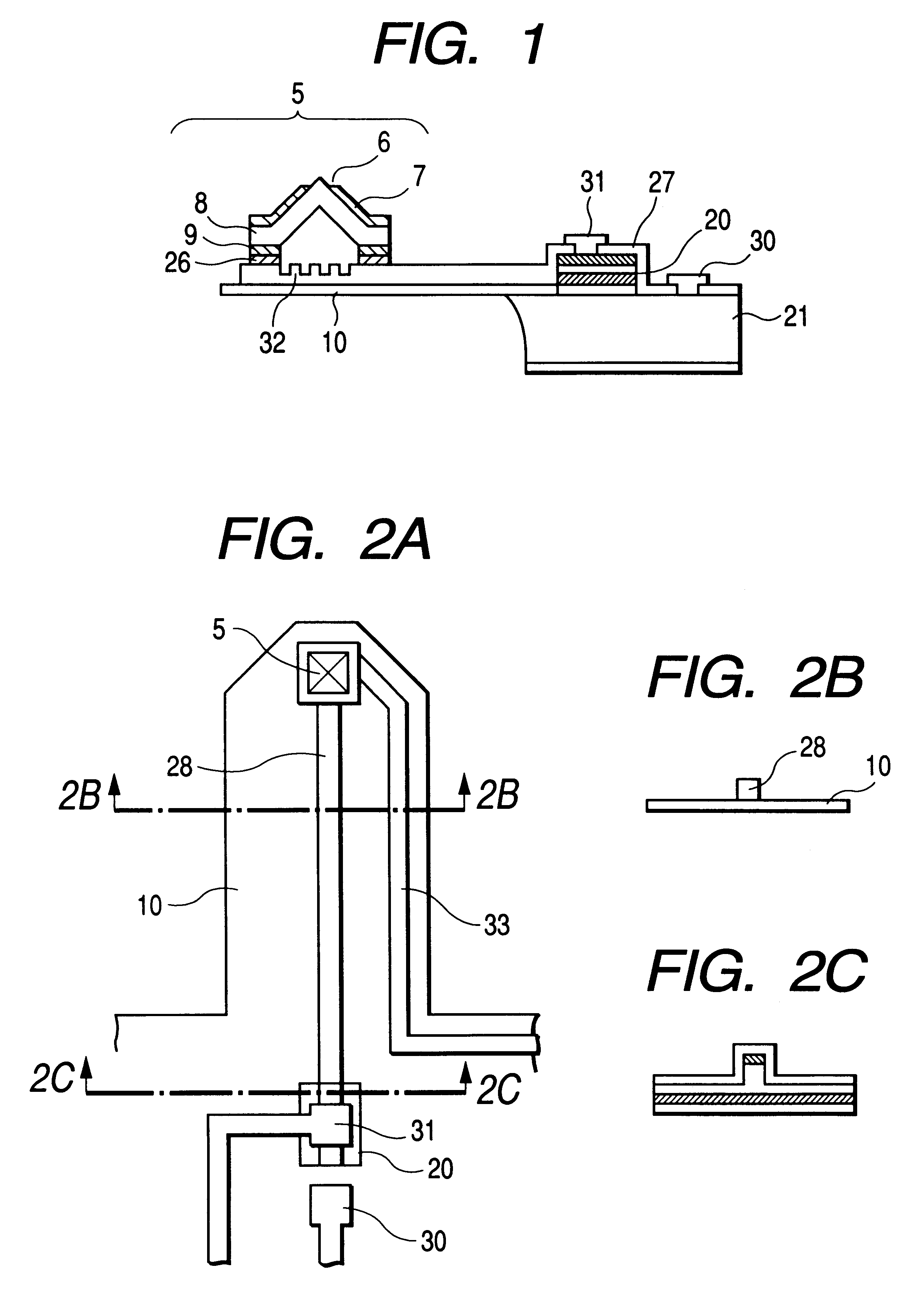 Probe with tip having micro aperture for detecting or irradiating light, near-field optical microscope, recording/reproduction apparatus, and exposure apparatus using the probe, and method of manufacturing the probe