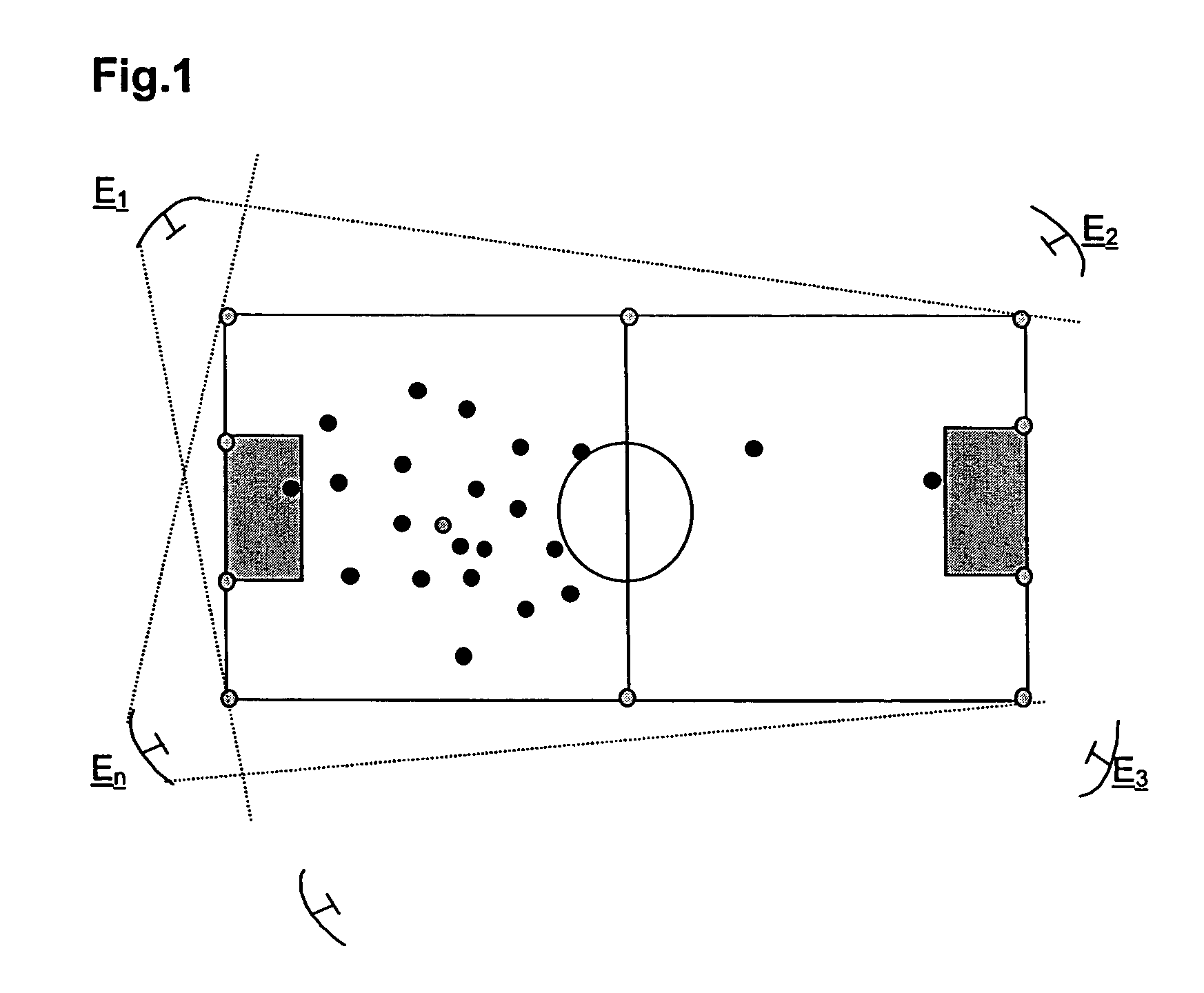 Method for the continuous real time tracking of the position of at least one mobile object as well as an associated device