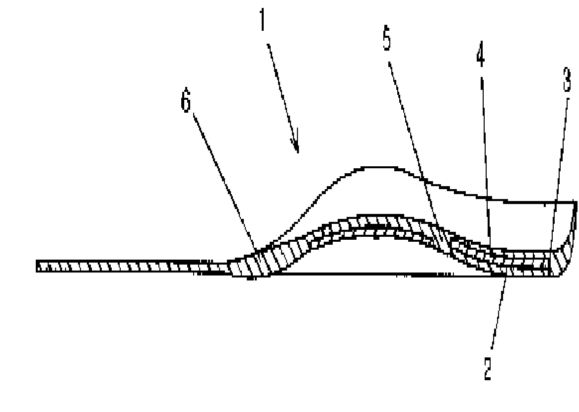 Structure of multi-elastic insole for shoes