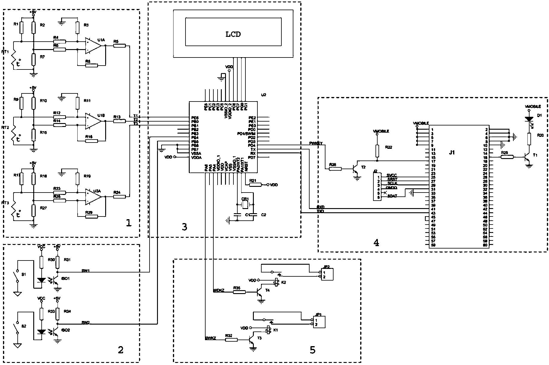 Improved structure of short message terminal device for low-voltage power distribution cabinet