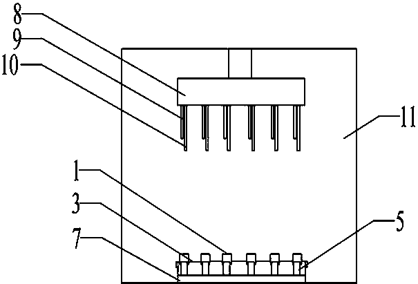 A kind of microplate plate cleaning protective cover and plate washer