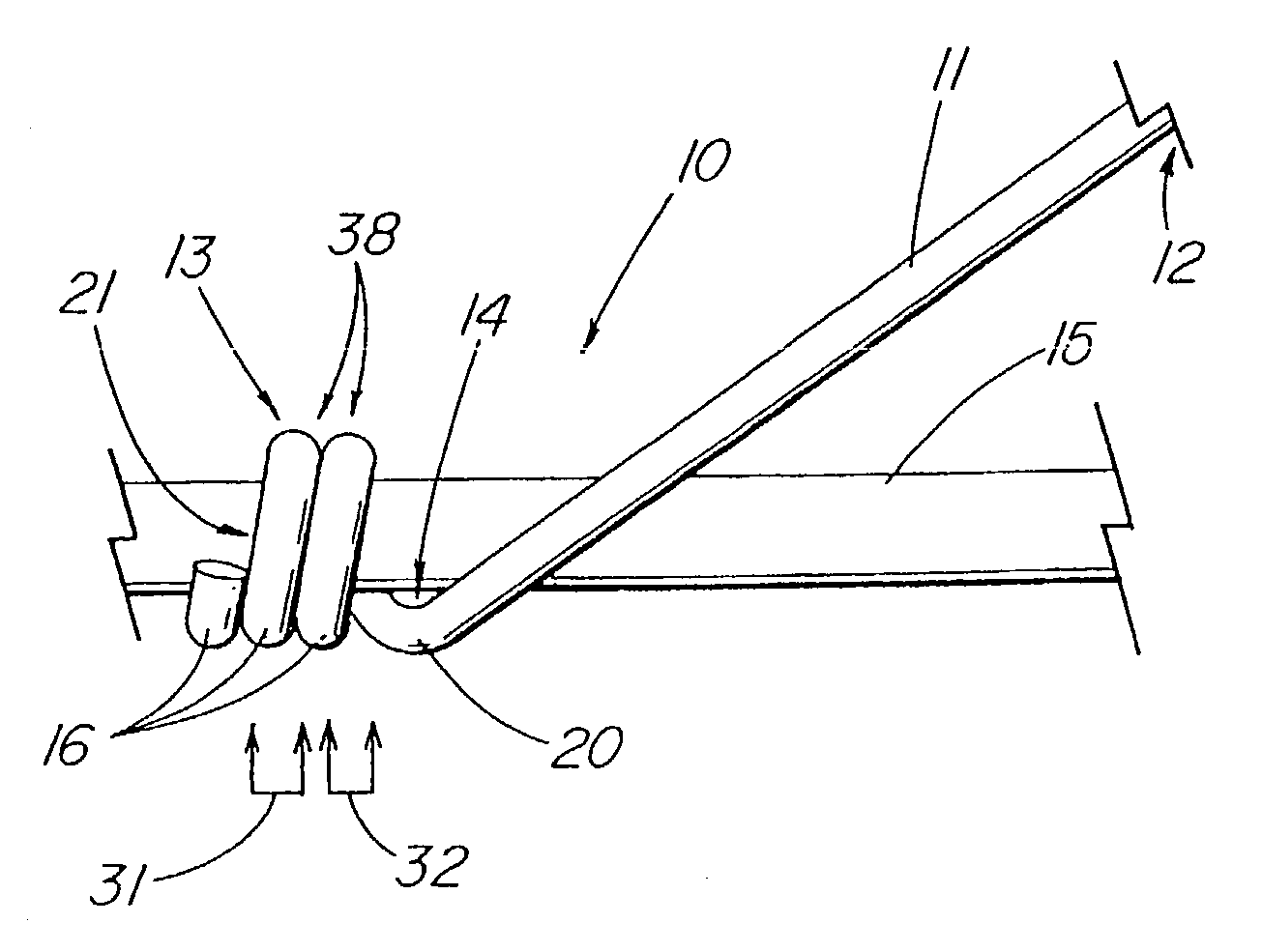 Flexible barb for anchoring a prosthesis