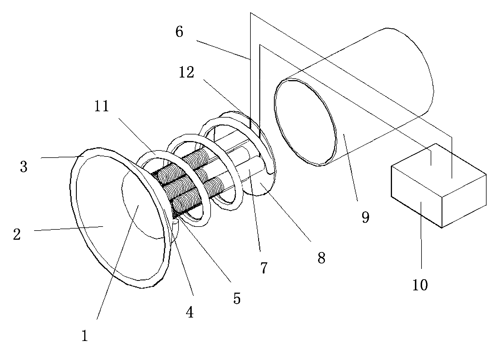 Acoustic generator with elastic position correction function