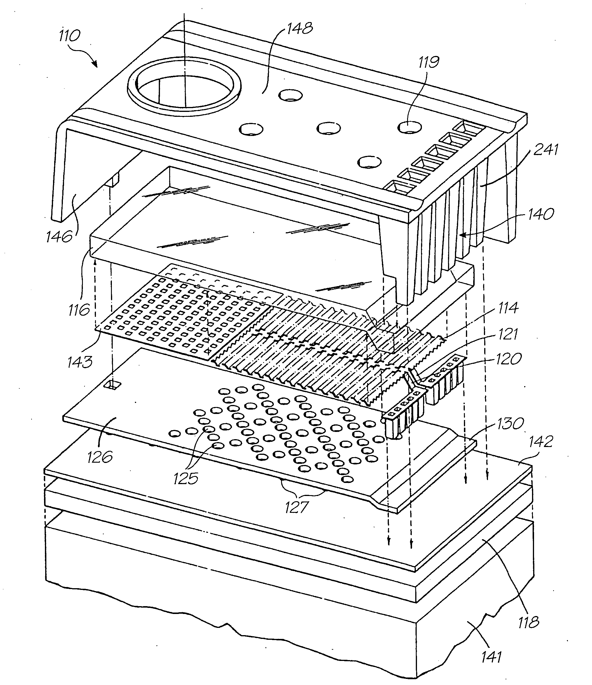 Printhead integrated circuit with high density array of droplet ejectors